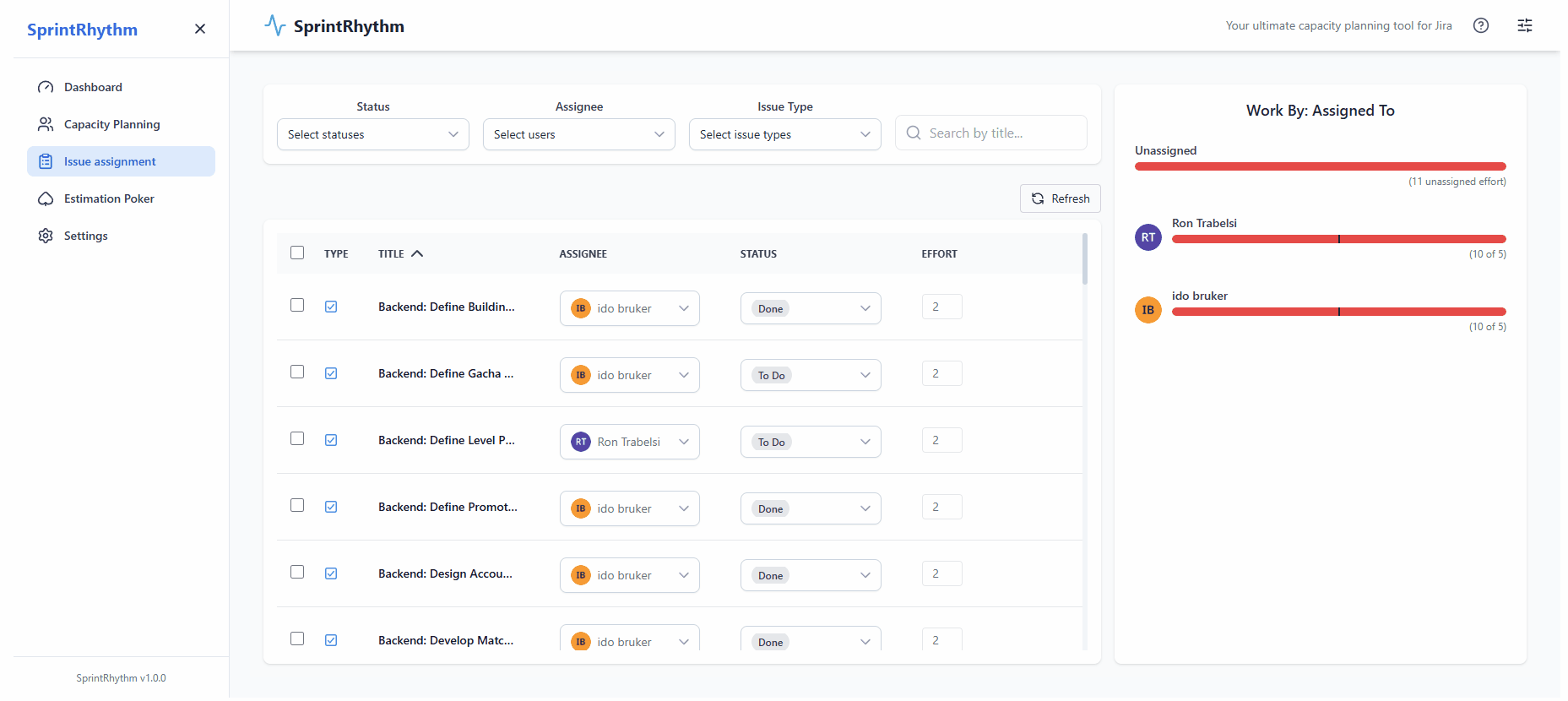 Capacity Planning Step 2